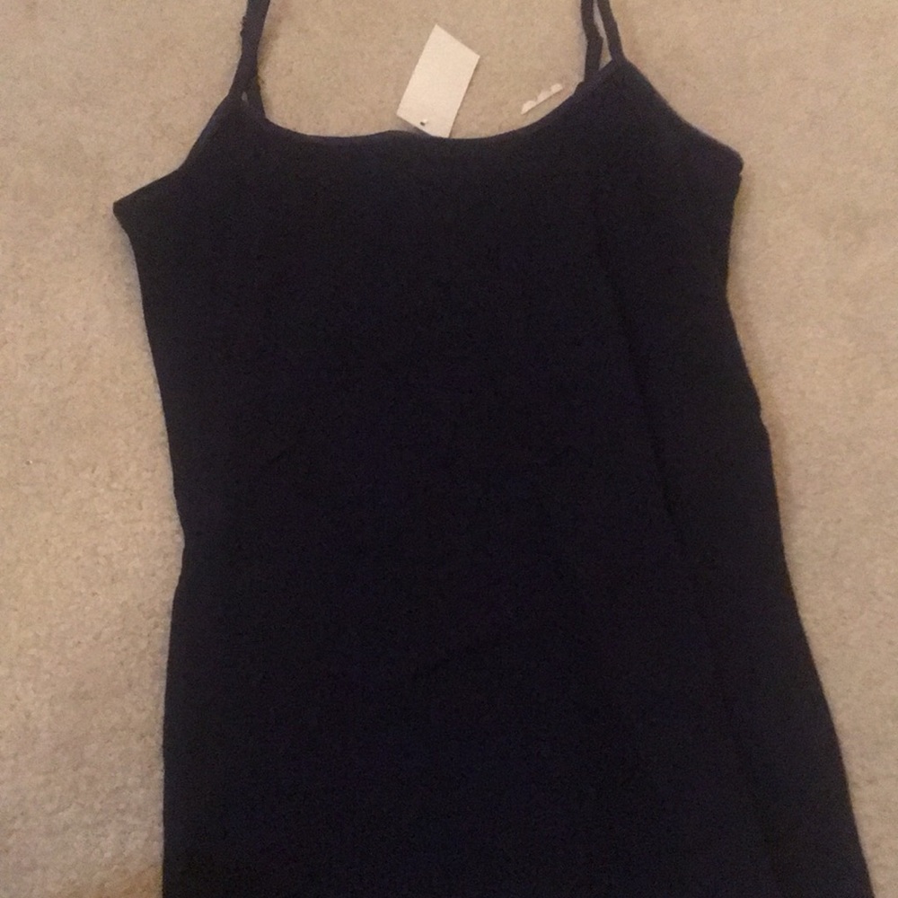 Dark blue spaghetti strap top